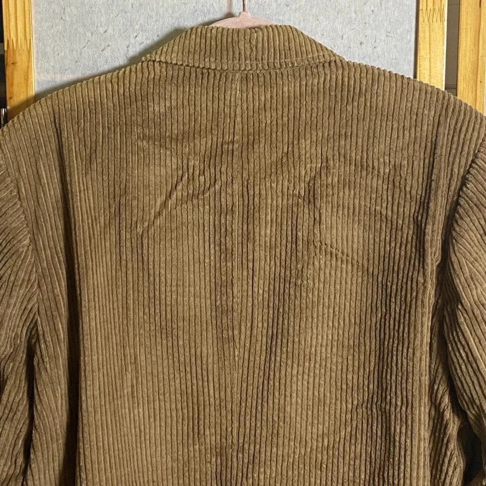 Vintage‎ James River Traders Mens Tan Corduroy 3-Button Blazer Sport Coat Size L
